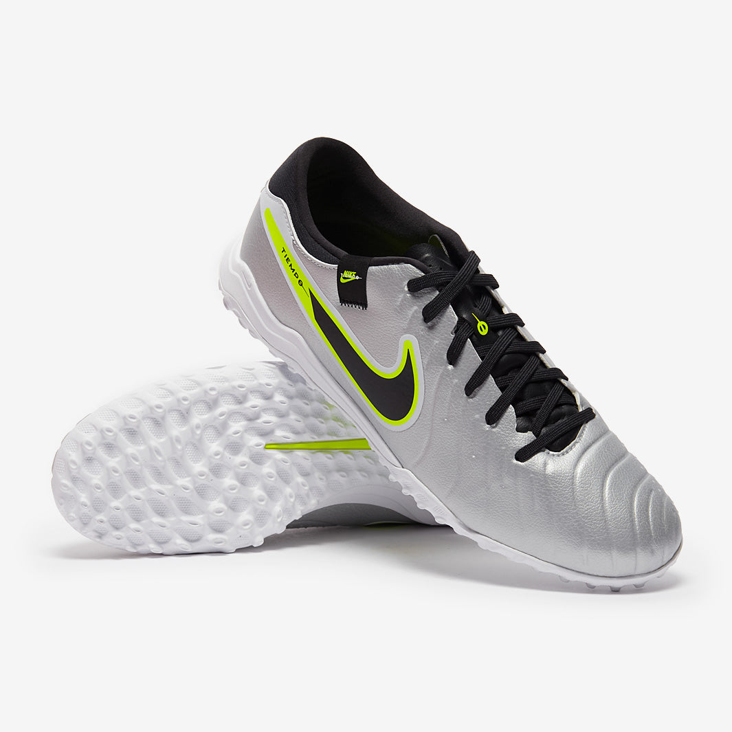 Nike Tiempo Legend X Academy Turf - Metallic Silver/Black/Volt