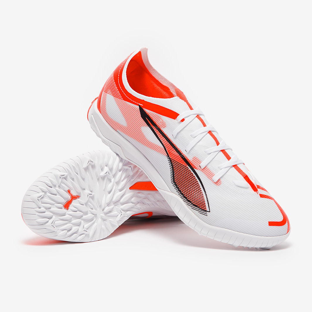 Puma Ultra 5 Match TT - Puma White/Puma Black/Glowing Red - Adult