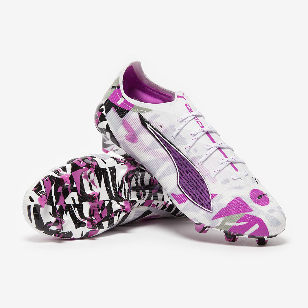 Puma Ultra 5 Ultimate Forever FG - Puma White/Pure Magenta/Feather