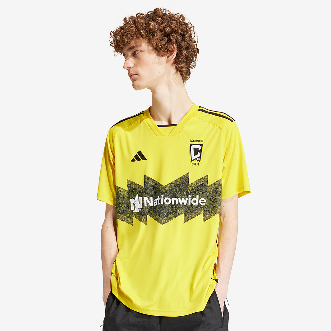 adidas Columbus Crew 2025 Home Jersey - Team Yellow - Mens Replica