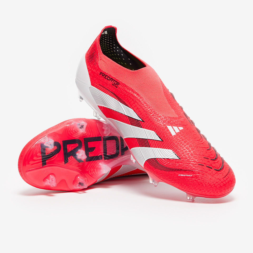 adidas Predator Elite Laceless Firm Ground - Lucid Red/White/Black
