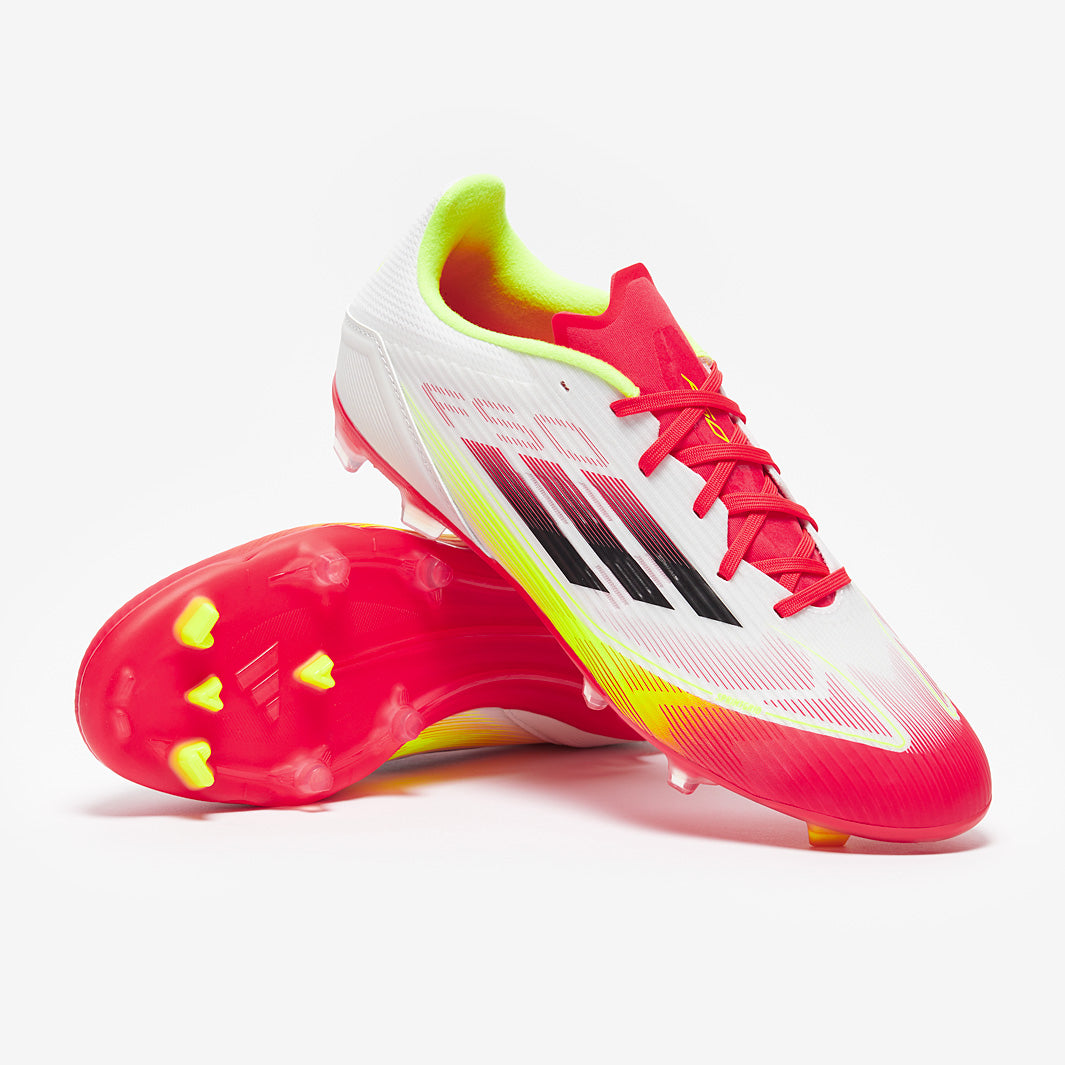 adidas F50 League Firm Ground/Mixed Ground - White/Black/Solar