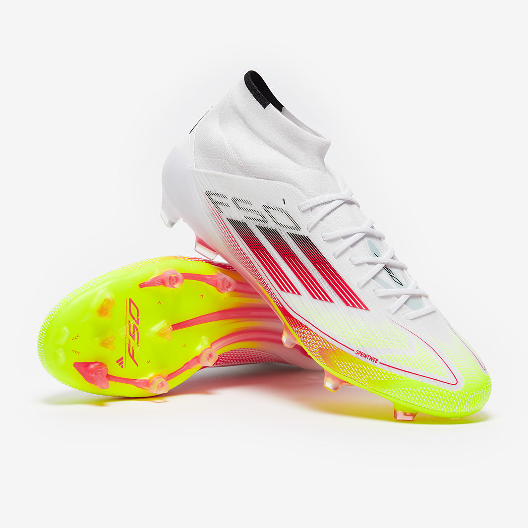 F50 ELITE MID SG W アディダス adidas Womens F50 Elite Mid Firm Ground - White/Lucid Red/Solar