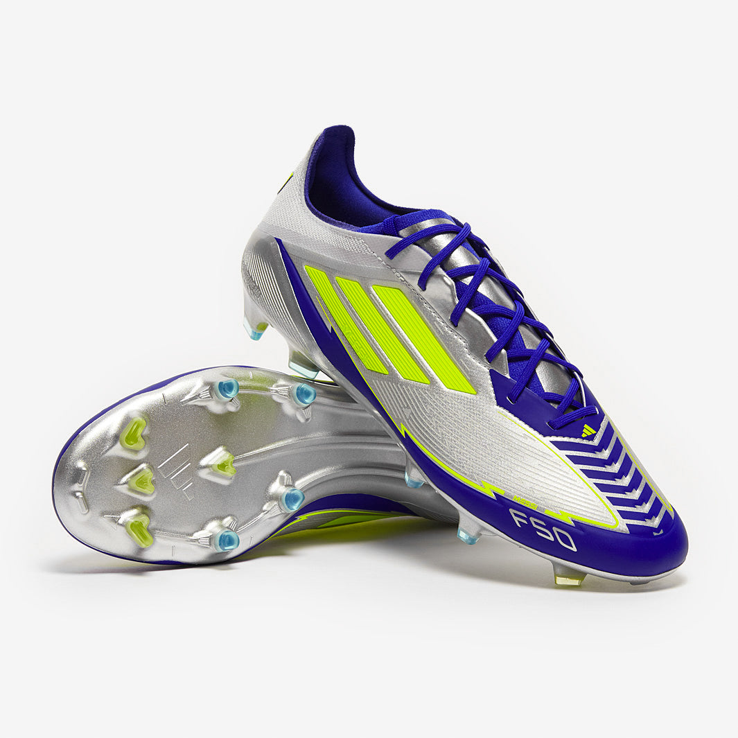 adidas F50 Elite x Messi Firm Ground - Silver Met./Solar Yellow