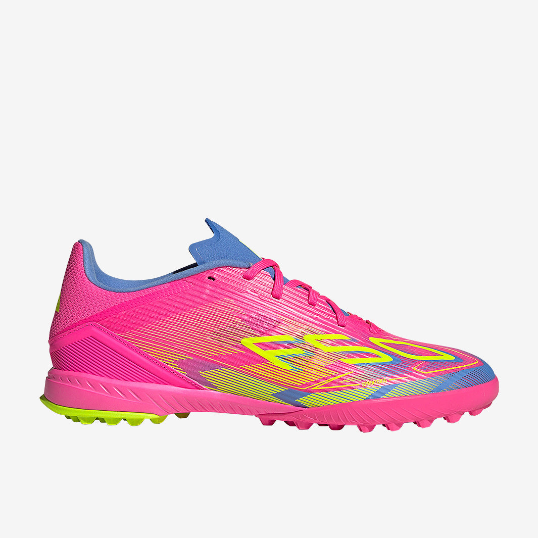 adidas F50 League Turf - Lucid Pink/Lucid Lemon/Blue Fusion