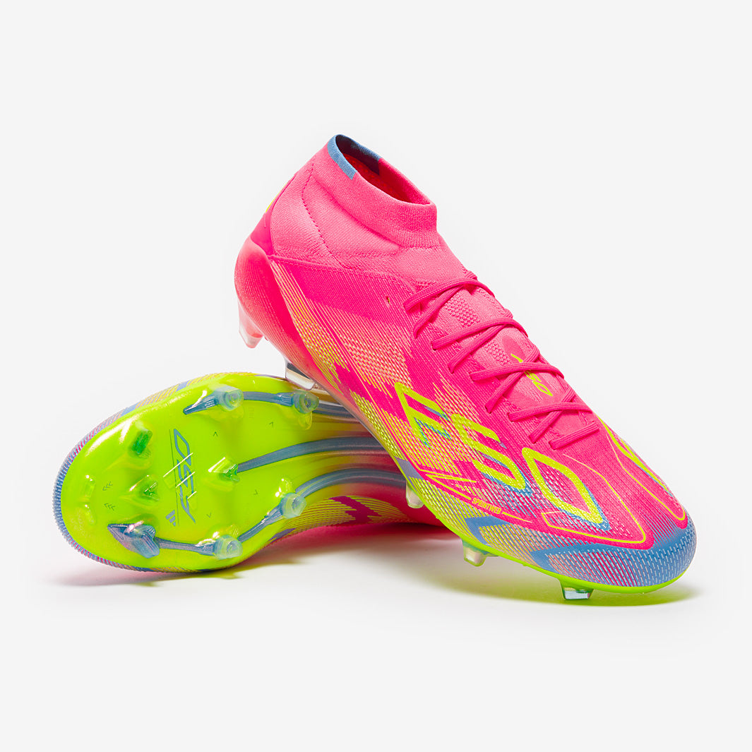 adidas Womens F50 Elite Mid Firm Ground - Lucid Pink/Lucid Lemon