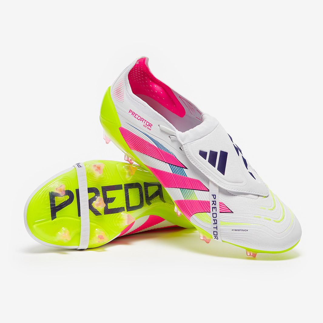 adidas Predator Elite Tongue Firm Ground - White/Lucid Pink/Lucid