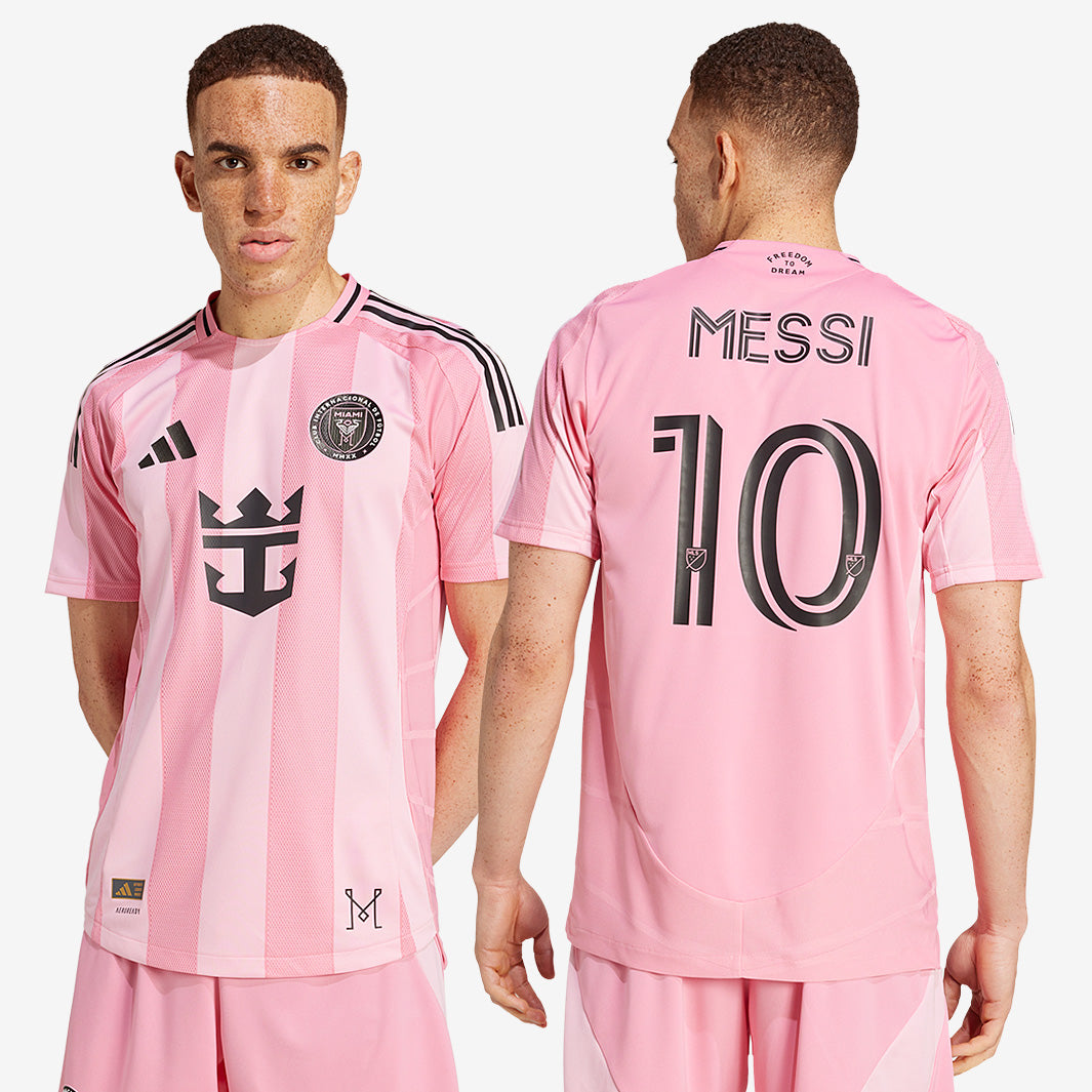 Inter Miami Messi 10 ピンクジャージ adidas Inter Miami 2025 Authentic Home Jersey with Messi 10 - Easy