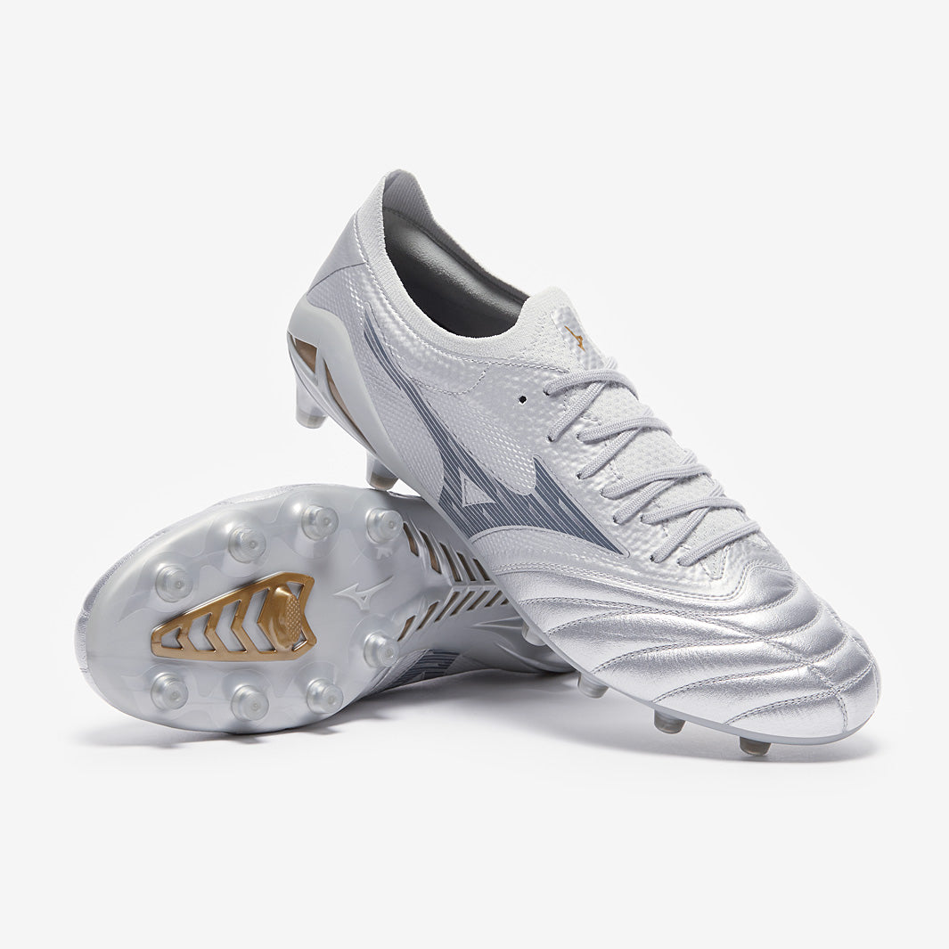 Mizuno Morelia Neo4プラチナム　シルバーパック Mizuno Morelia Neo IV Beta Elite Firm Ground - Galaxy Silver/Gold