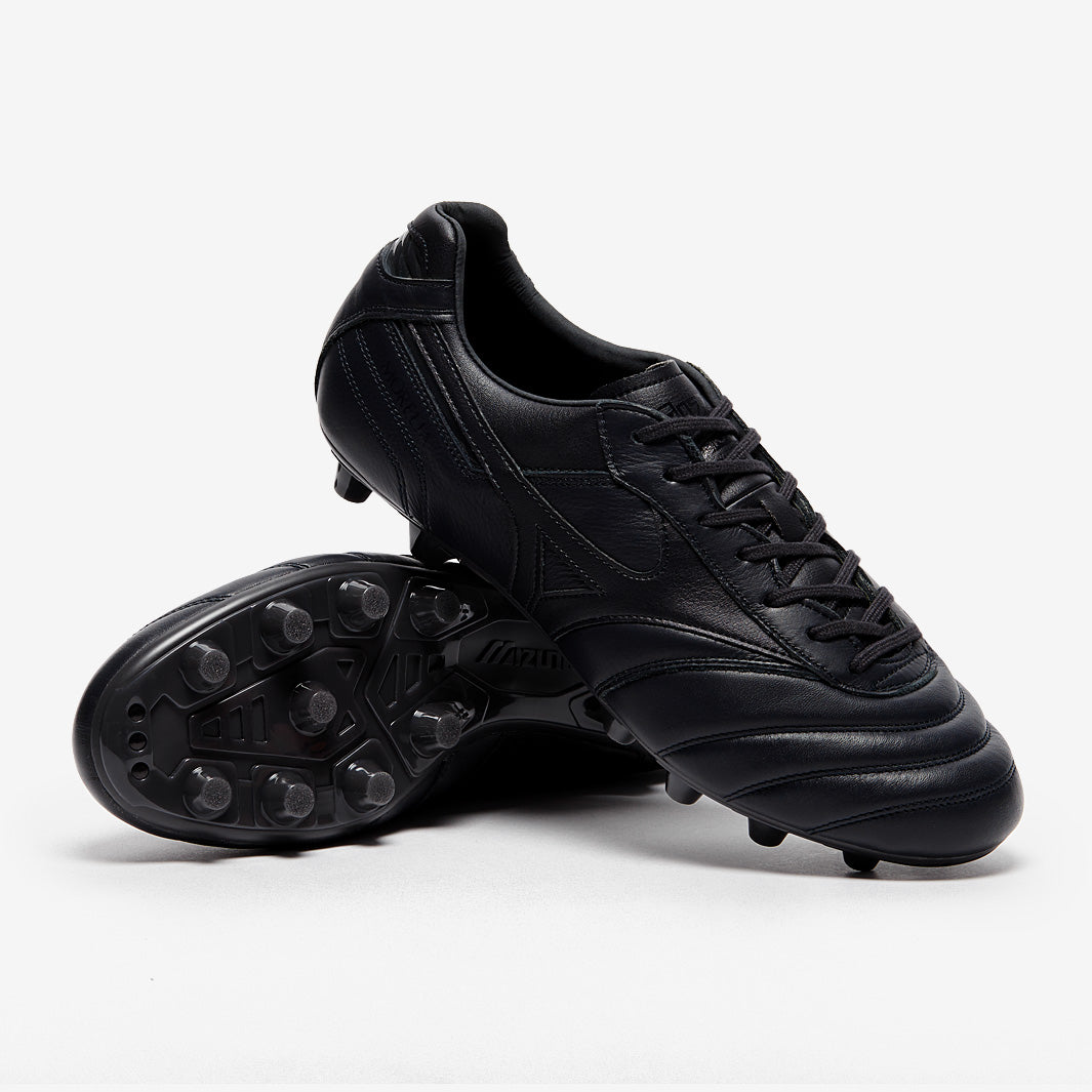 Mizuno Morelia Elite II Made in Japan Firm Ground - Obsidian