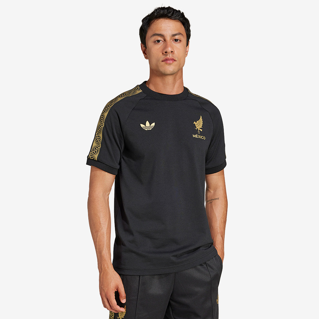 adidas Originals Mexico 2025 Gold Edition SS T-Shirt - Black