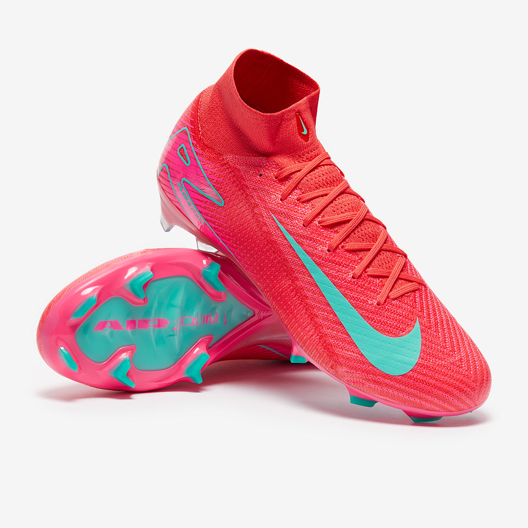 Nike Mercurial サッカーシューズ ピンク/グリーン Nike Air Zoom Mercurial Superfly X Elite Firm Ground - Ember Glow