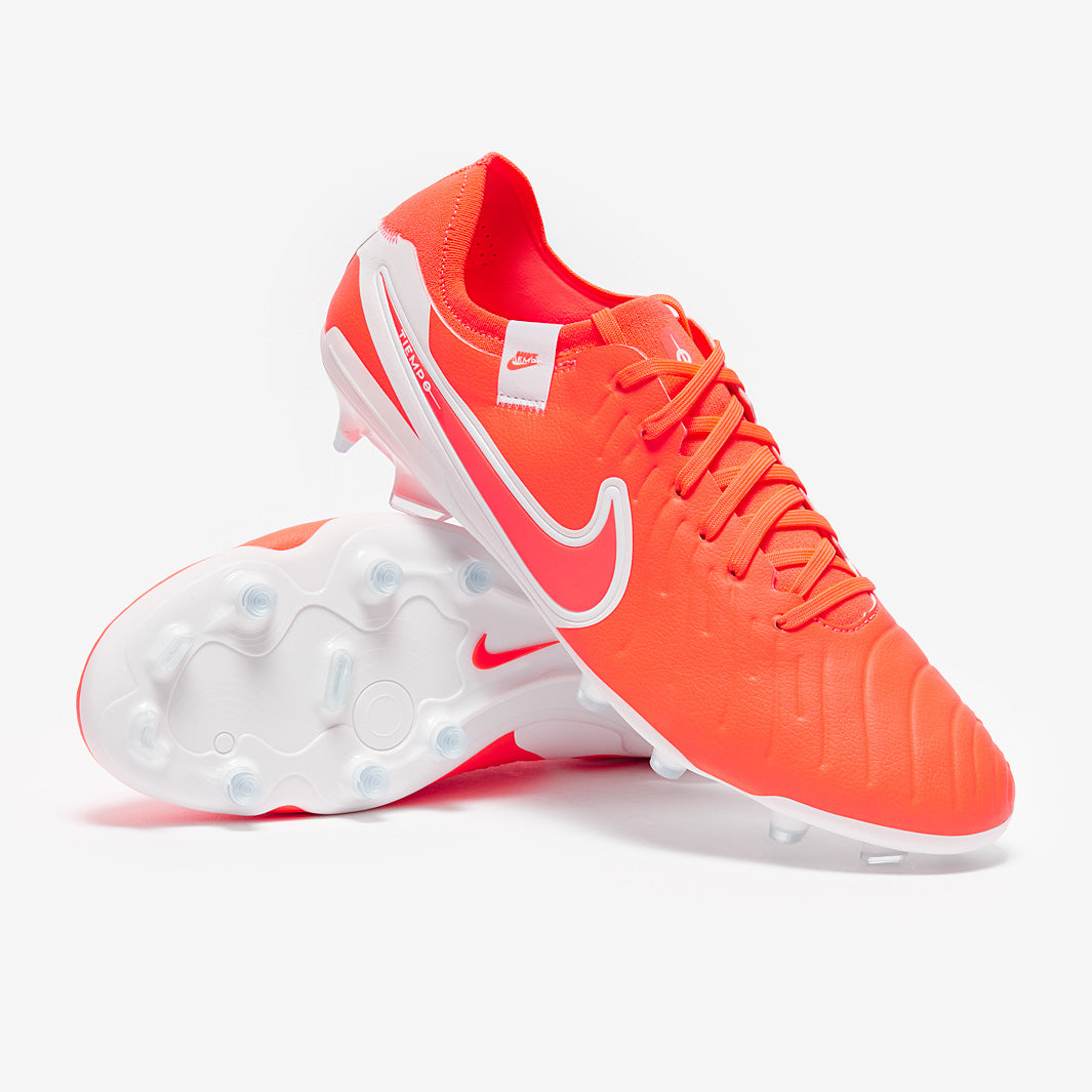Nike Tiempo Legend X Pro Firm Ground - Hot Lava/White - Adult Cleats
