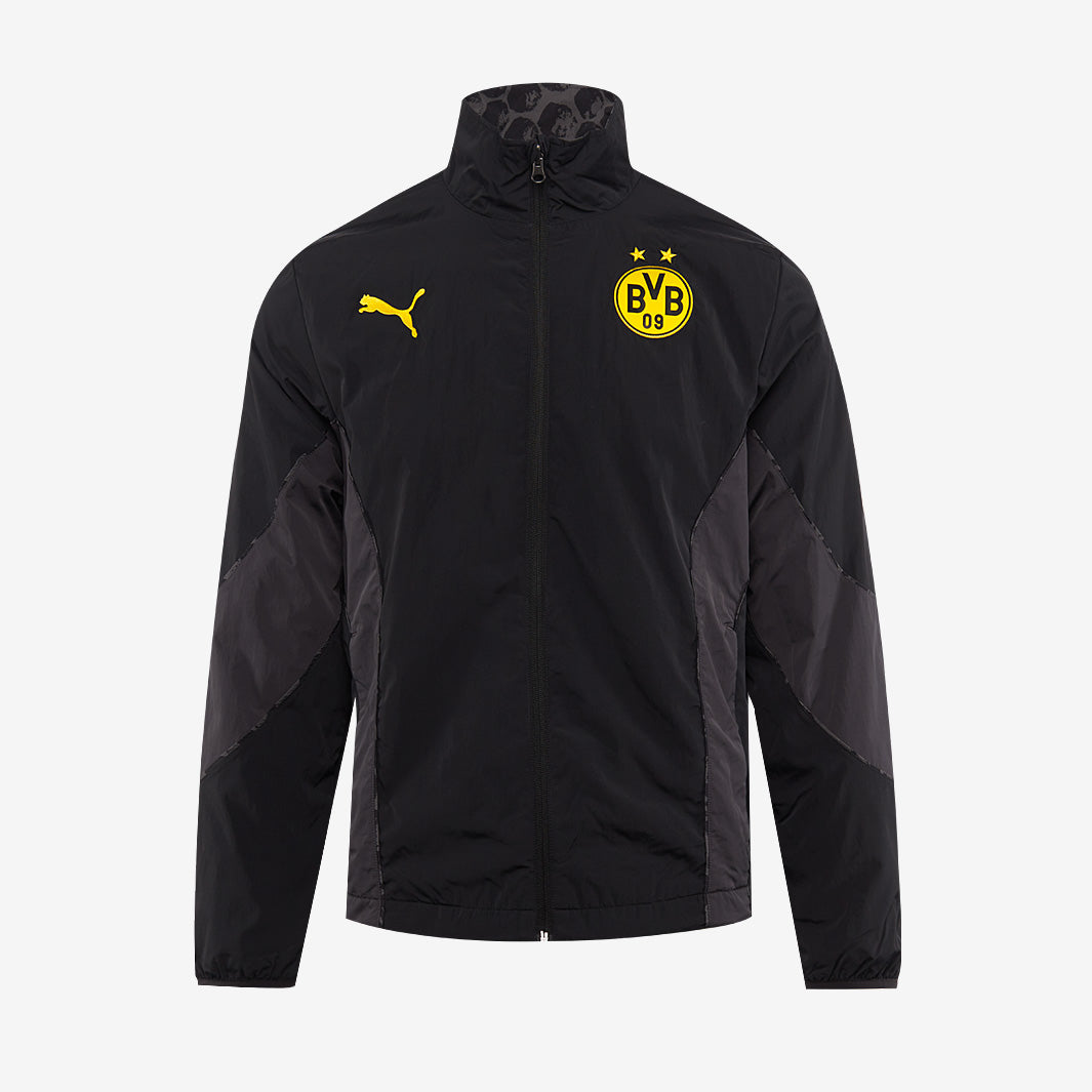 Puma Borussia Dortmund ダウンジャケット Puma Borussia Dortmund x KidSuper Reversible Jacket - Black - Mens