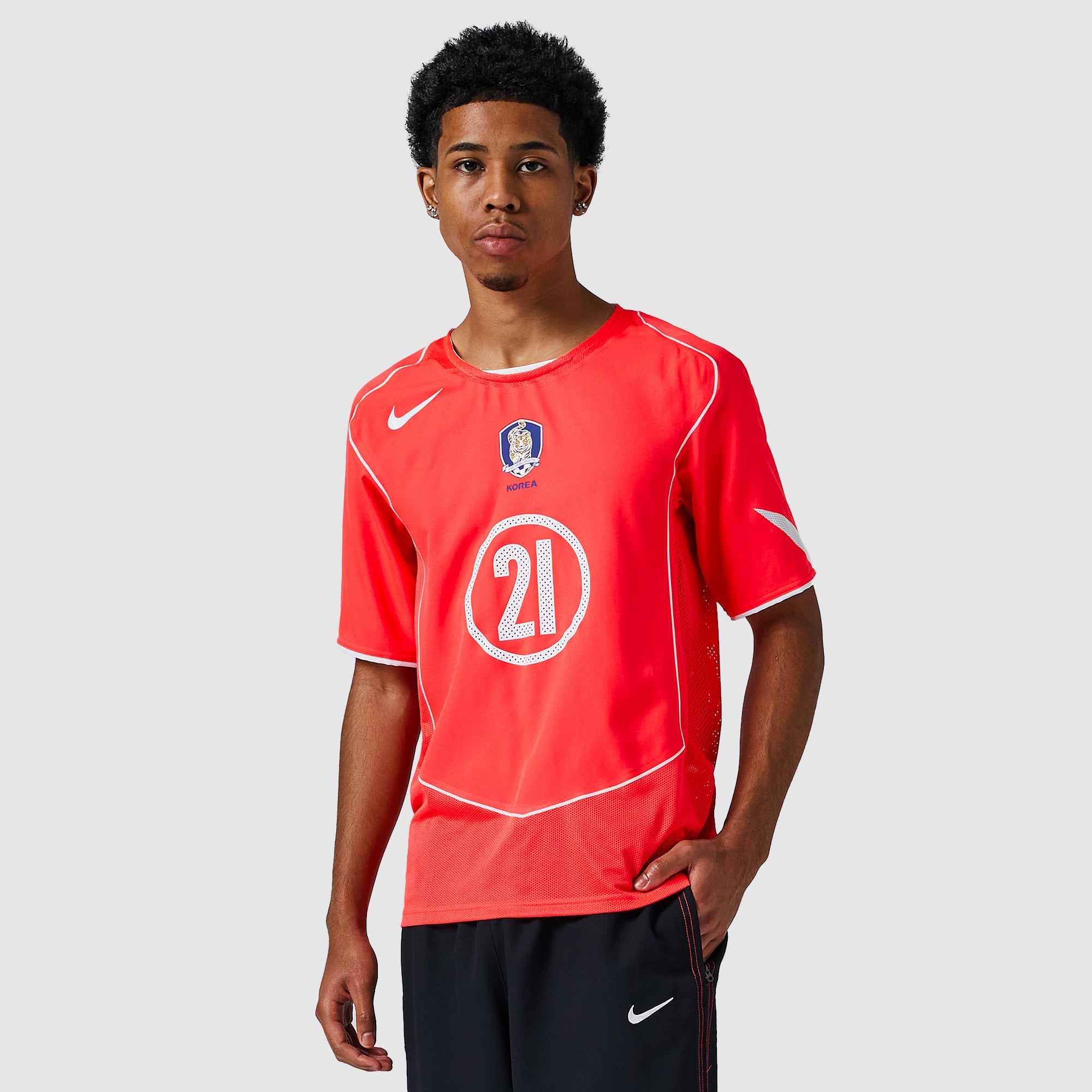 Nike South Korea 2004 Re-Issue Shirt With Ji Sung Park 21 - Laser