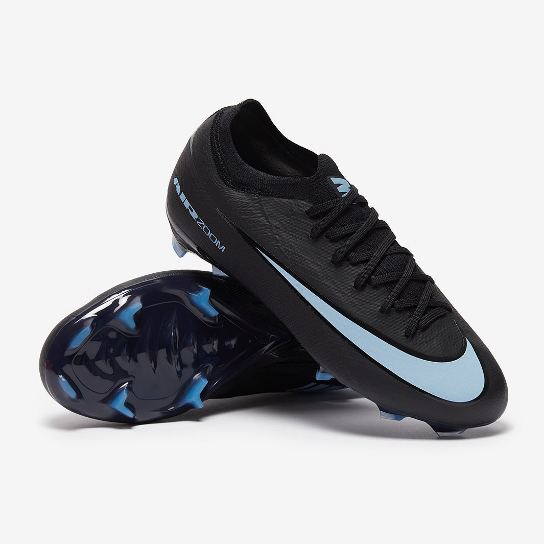 Nike サッカーシューズ ブラック/ライトブルー Nike Air Zoom Mercurial Superfly X Academy IC - Black/Ice Blue