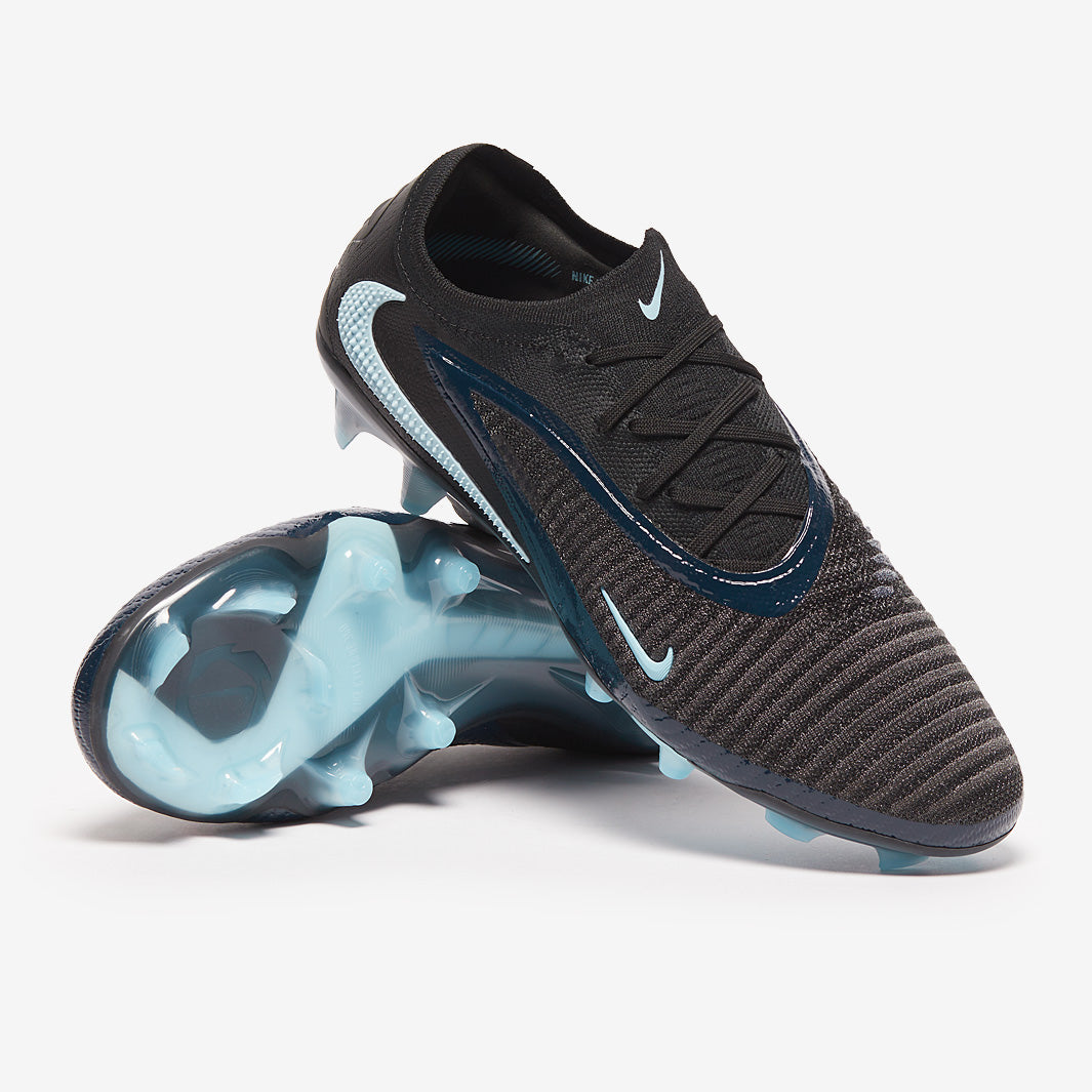 Nike Phantom 6 Elite Low Firm Ground - Black/Black - Adult Cleats