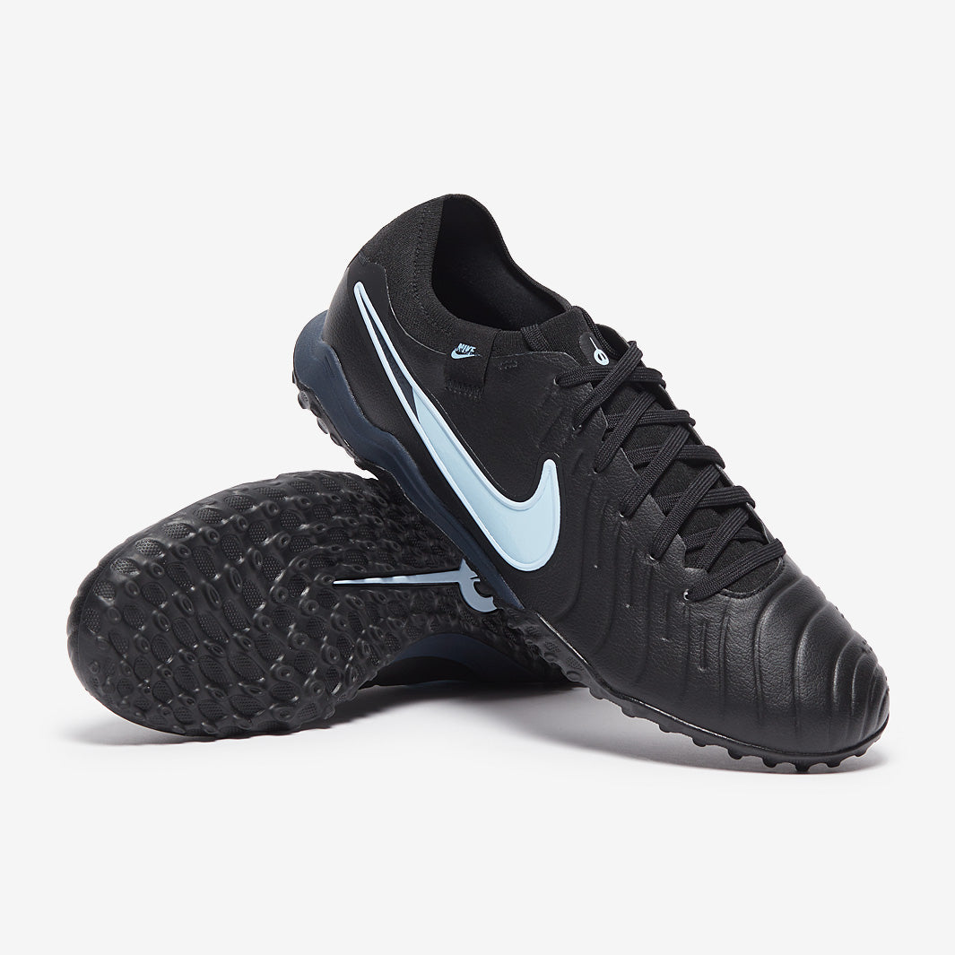 Nike Tiempo Legend X Pro Turf - Black/Ice Blue - Adult Cleats