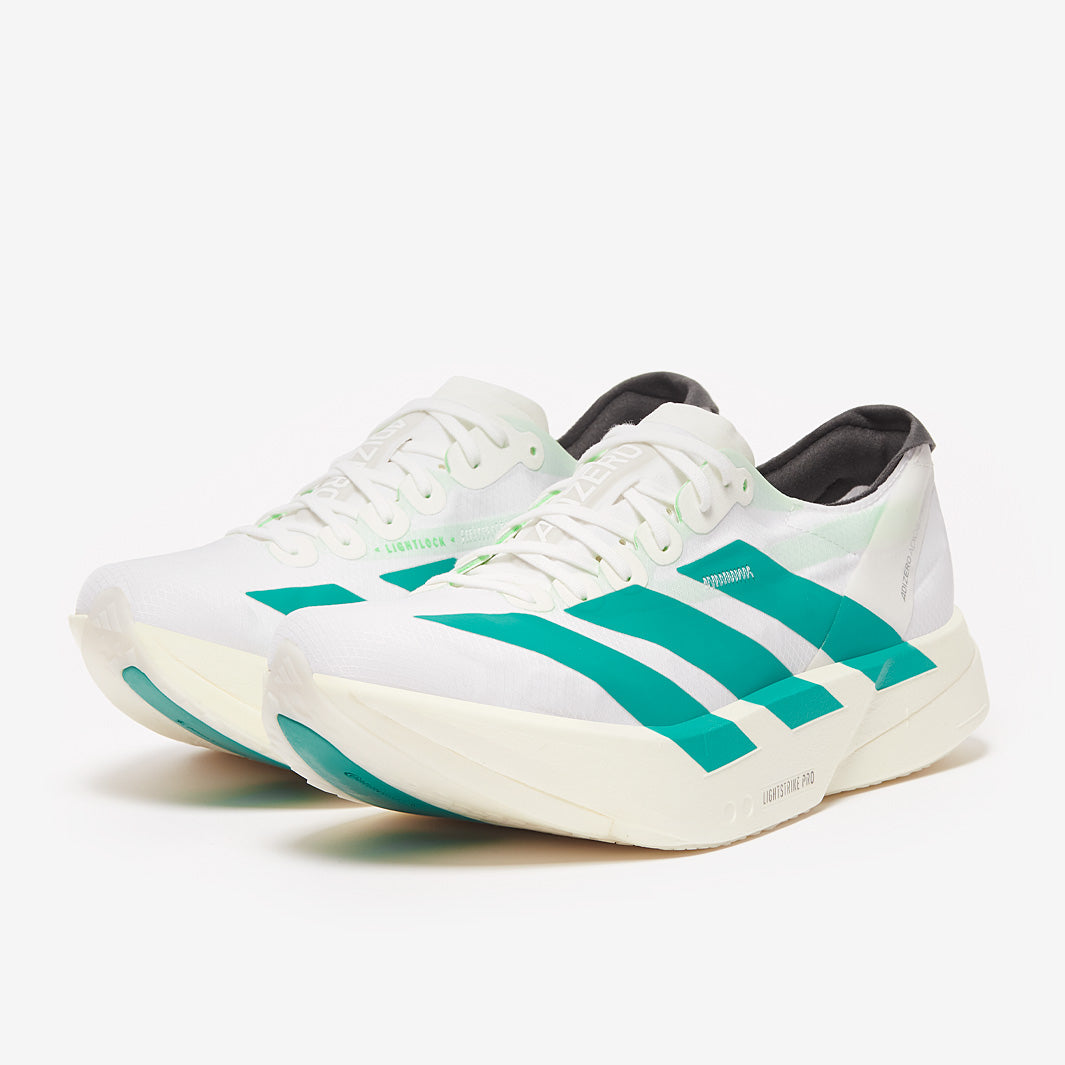 adidas Adizero Adios Pro 4 - FTW White/Pure Teal/Carbon - Mens Shoes