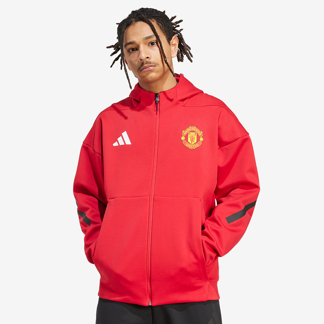 adidas Manchester United 25/26 Anthem Jacket - MUFC Red - Mens Replica