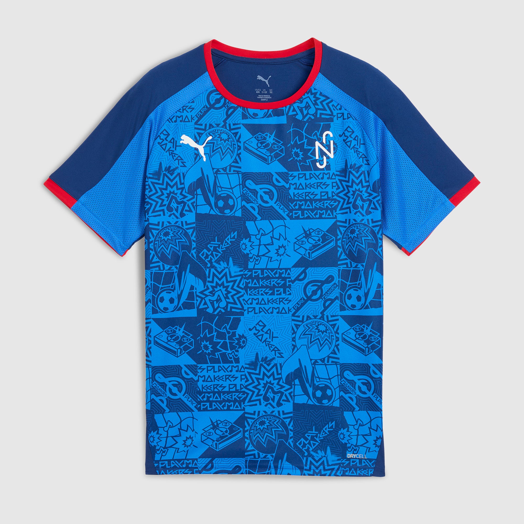 Puma x Neymar Kids Playmaker Jersey - Blazing Blue/Puma White