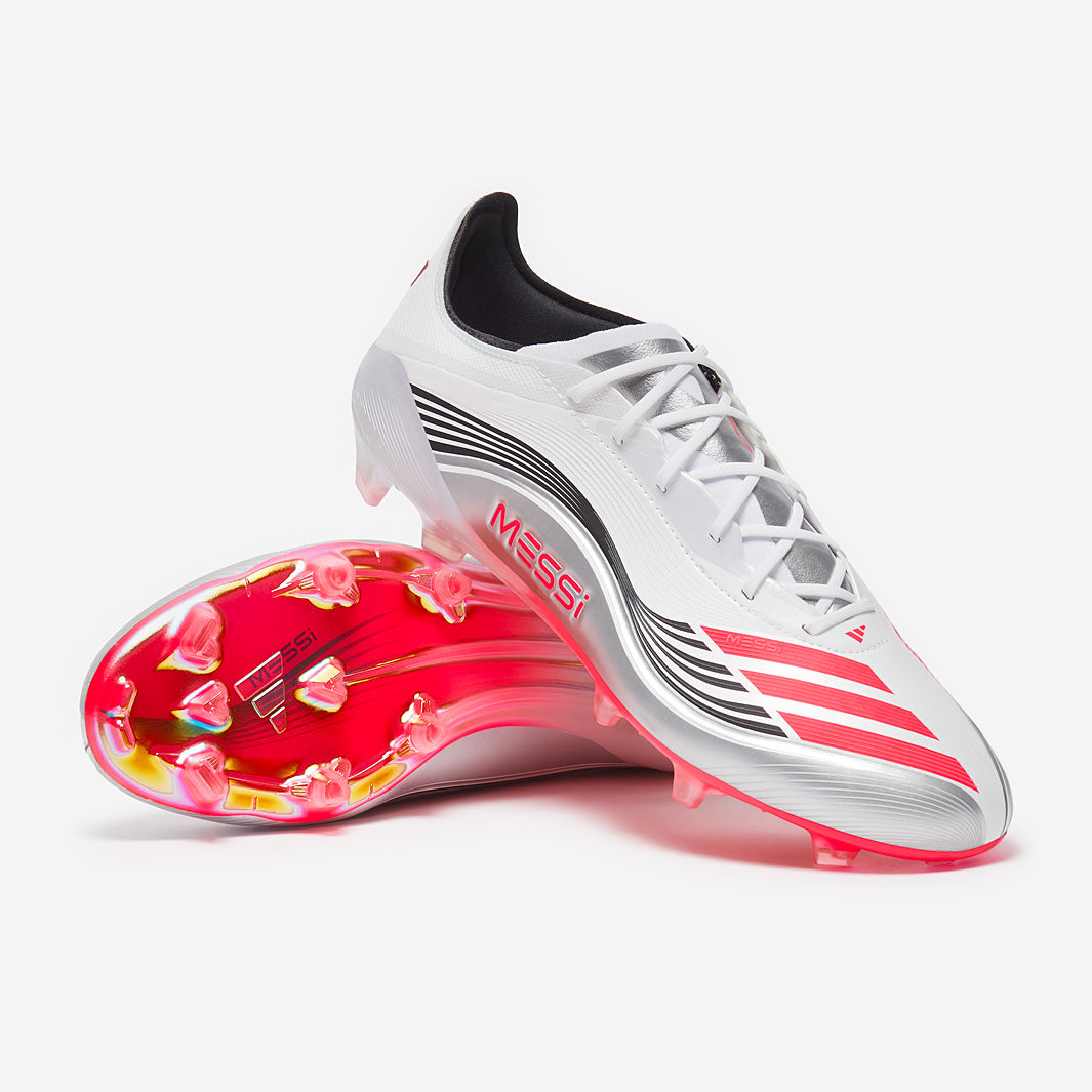 adidas F50 Elite Firm Ground x Messi - Ftwr White/Lucid Red/Silver