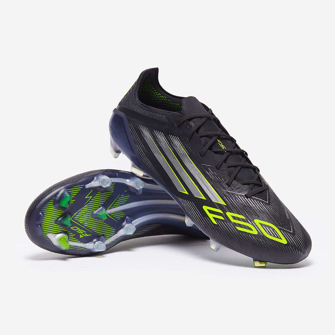 アディダス F50 ELITE FG adidas F50 Elite Firm Ground - White/Black/Solar Yellow - Adult Cleats