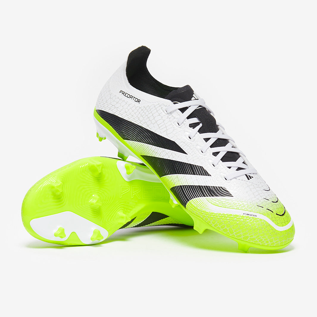 adidas Predator スパイクシューズ ホワイト/ブラック/ライム adidas Predator スパイクシューズ ホワイト/ブラック/ライム adidas