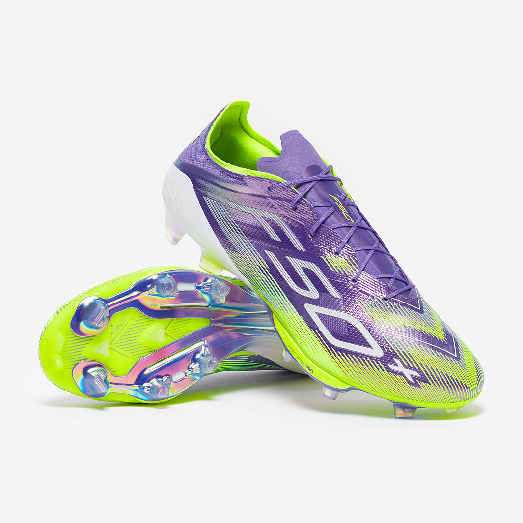 adidas F50+ Firm Ground - Purple Rush/Ftwr White/Lucid Lemon
