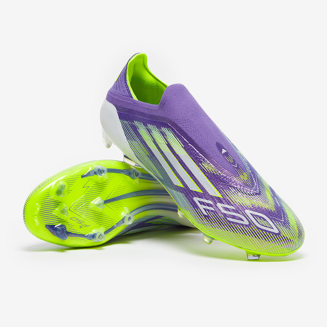 adidas F50 Elite Laceless Firm Ground - Purple Rush/Ftwr White