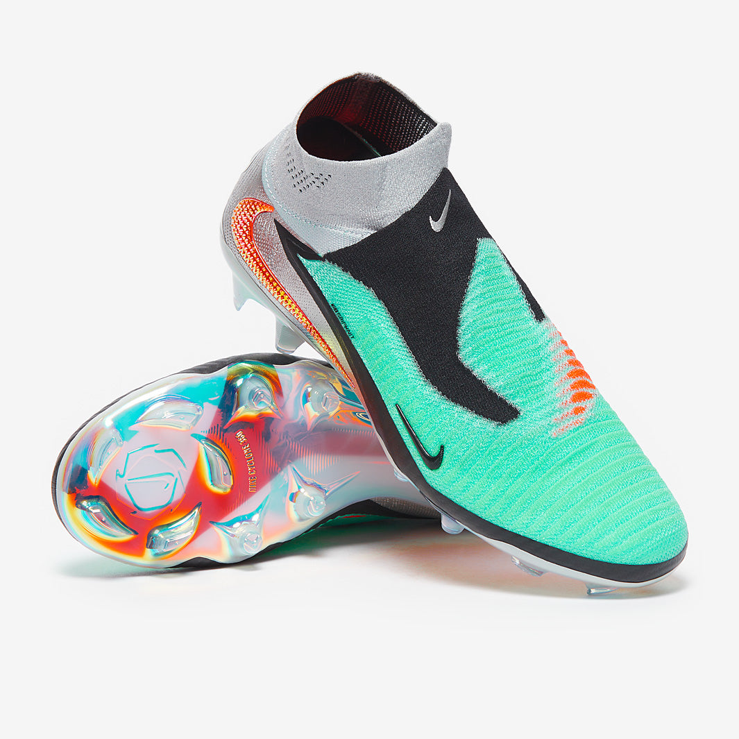 シューズ NIKE PHANTOM 6 ELITE FG 27.5 Nike Phantom 6 Elite LE High FG - Hyper Turq/Chrome/Black/Total