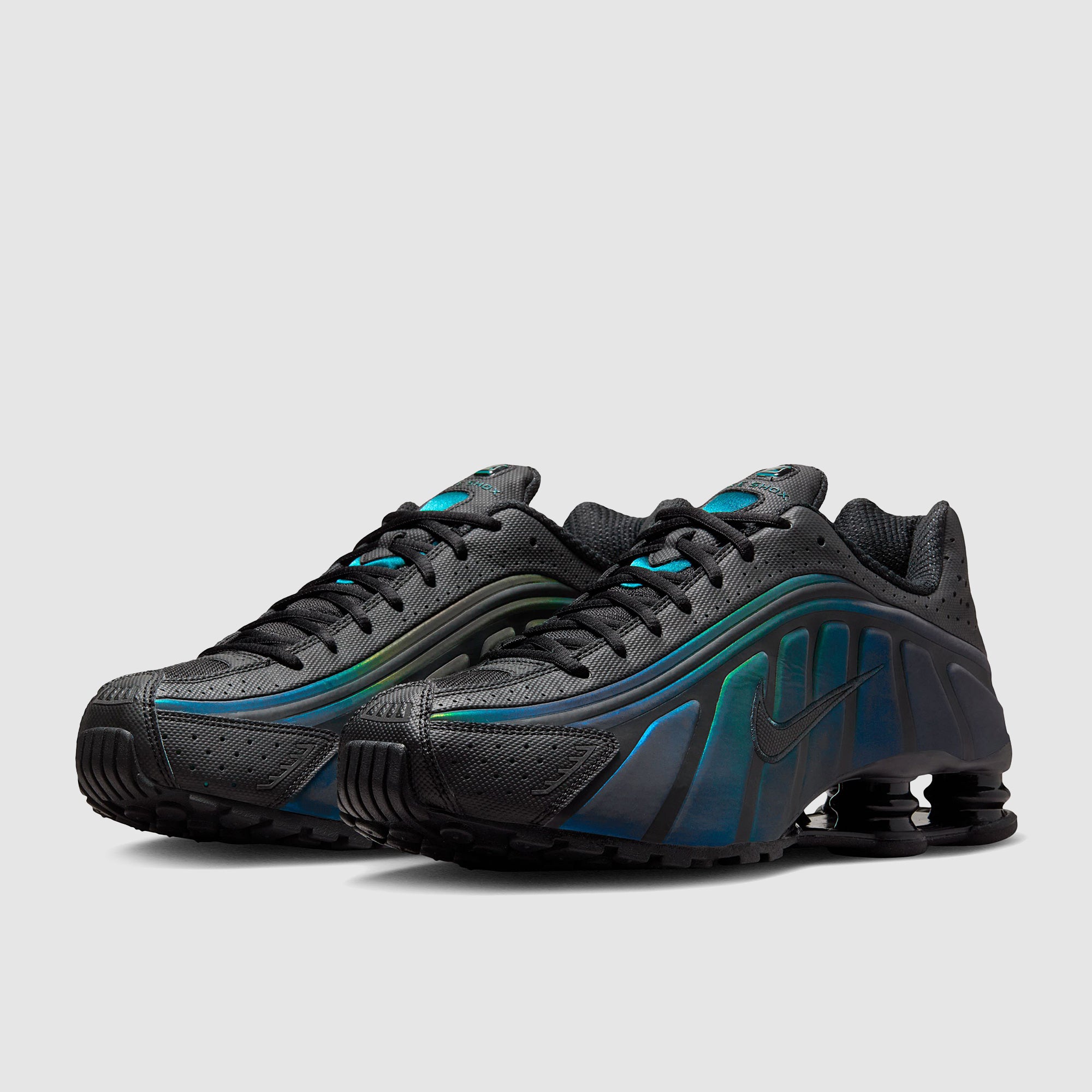 Nike Shox R4 トレーニングシューズ 黒/青 Nike Sportswear Shox R4 SE - Black/Seaweed/Lt Lemin Twist