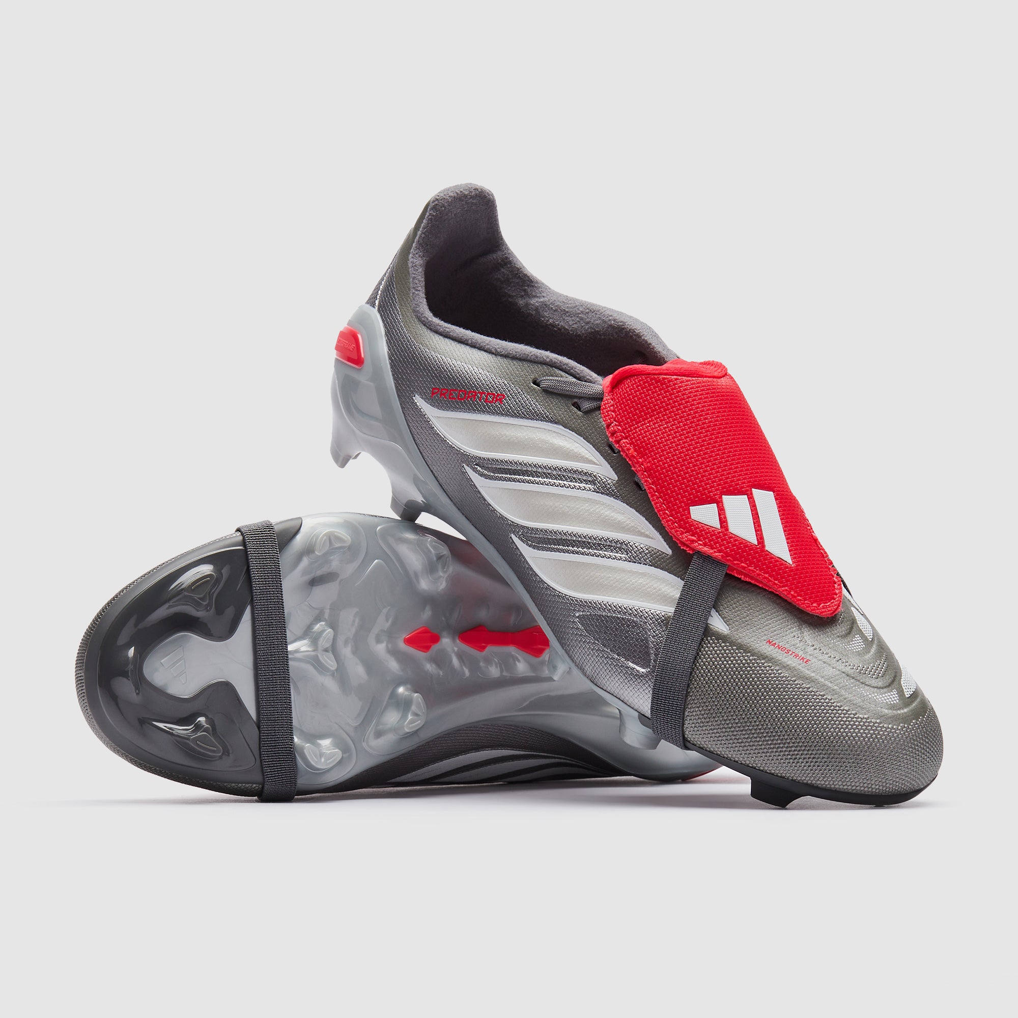 adidas Kids Predator League Tongue Firm Ground - Iron Met./Zero