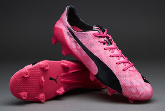 シューズ EVO SPEED SL PUMA Puma evoSPEED SL FG - Mens Boots - Firm Ground - Fandango Pink/Black