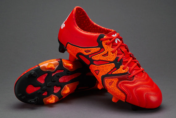 adidas X 15.1 FG/AG Leather - Mens Boots - Firm Ground - Bold