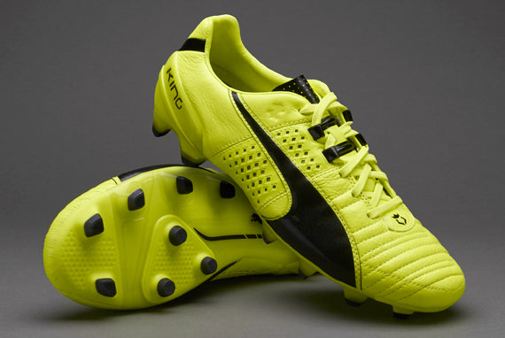 Puma King II FG - Mens Shoes - Firm Ground - Safety Yellow/Black