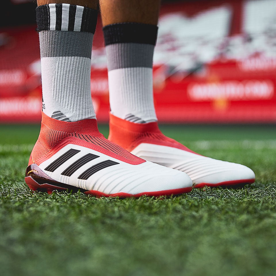 adidas Predator 18+ FG - White/Core Black/Real Coral - Mens Boots