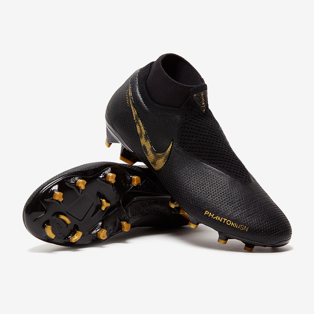Nike Phantom VSN Elite DF FG - Black/Metallic Gold - Firm Ground