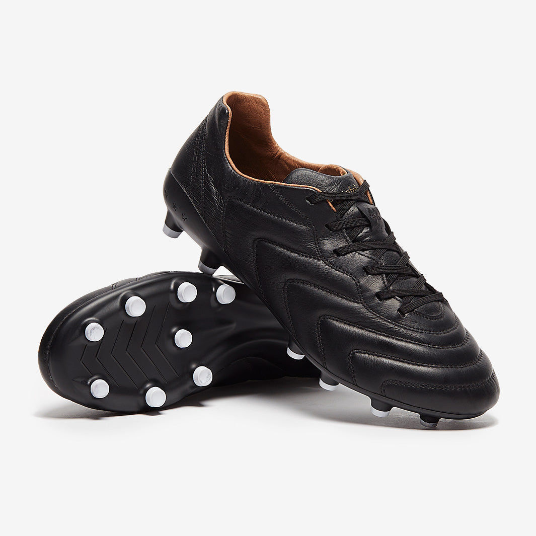 Pantofola d'Oro ブラックサッカーシューズ Pantofola d'Oro New Star Firm Ground - Black/White - Adult Cleats