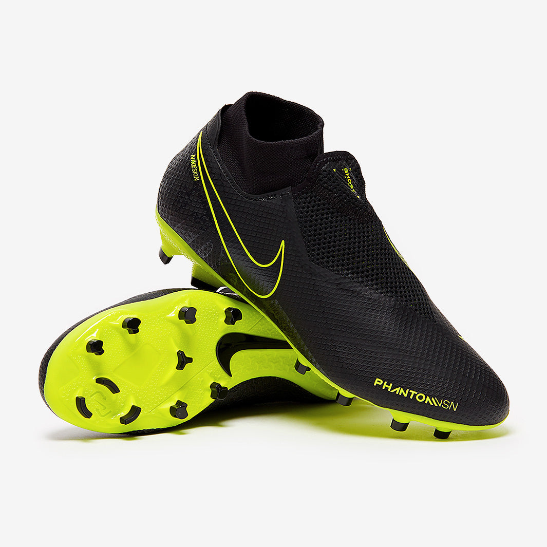 Nike Phantom VSN Pro DF FG - Black/Volt - Firm Ground - Mens