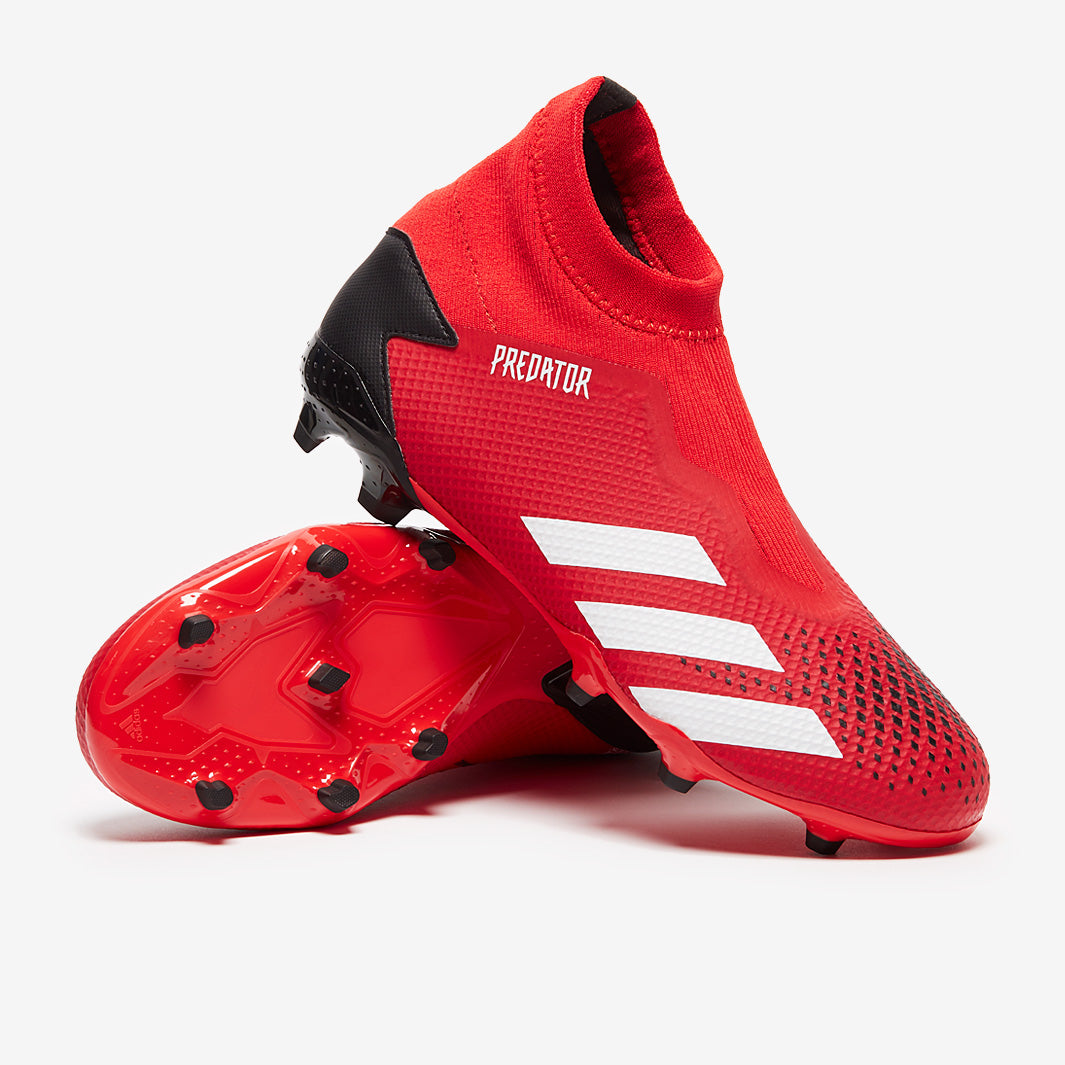 adidas Predator 20.3 Laceless FG - Active Red/White/Core Black