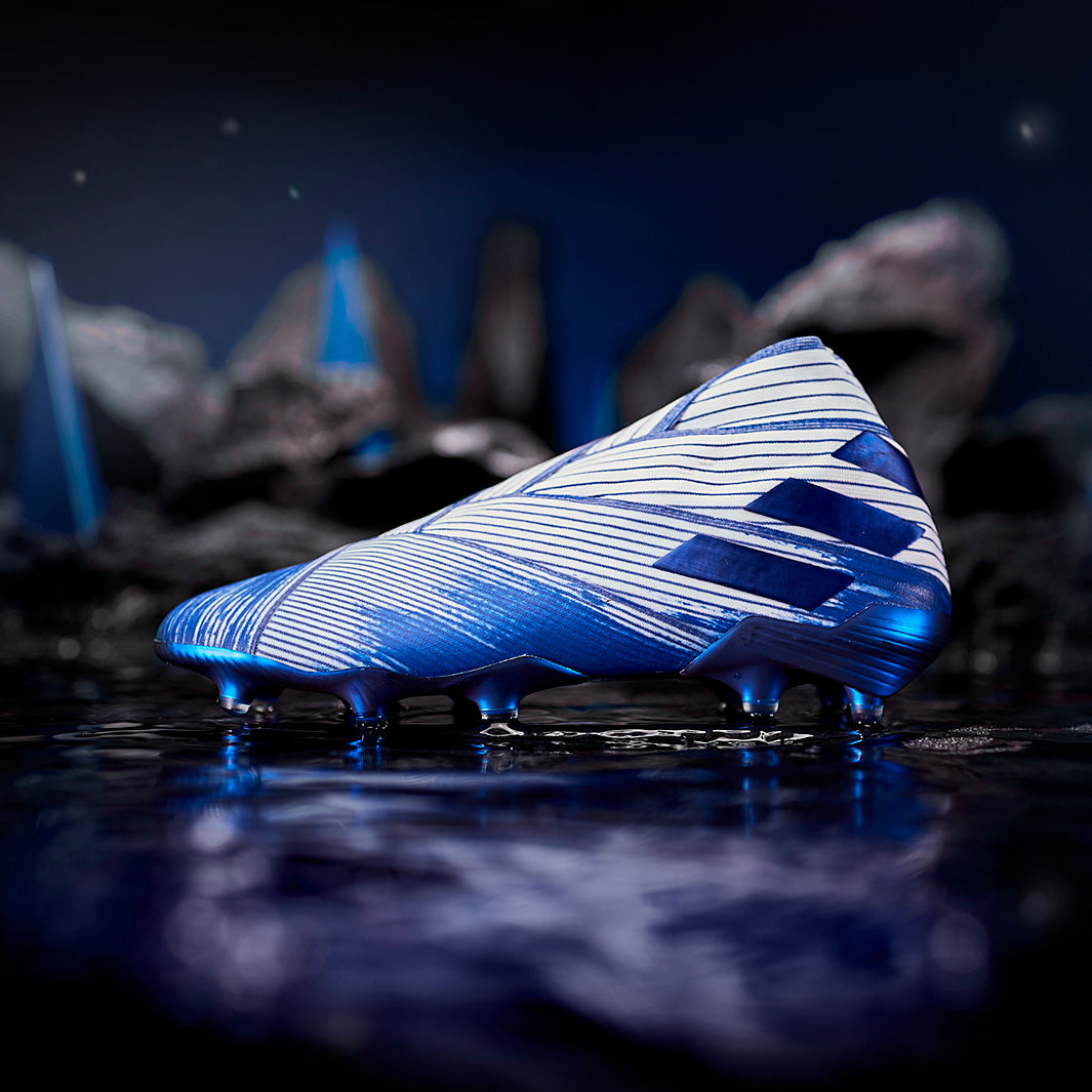 adidas Nemeziz 19+ FG - White/Royal Blue - Firm Ground - Mens