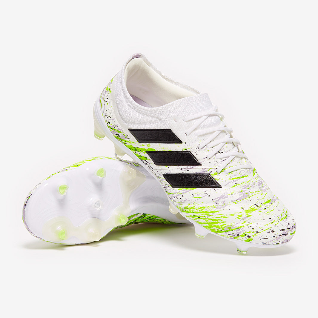 adidas Copa 20.1 FG - Footwear White/Core Black/Signal Green