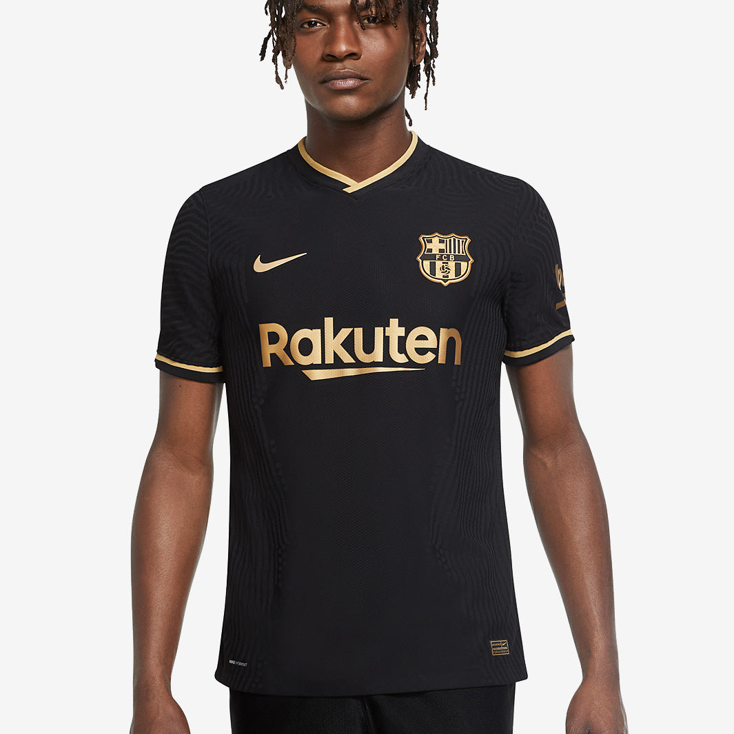 Nike FC Barcelona 20/21 Away Vapor Match Jersey - Black/Metallic