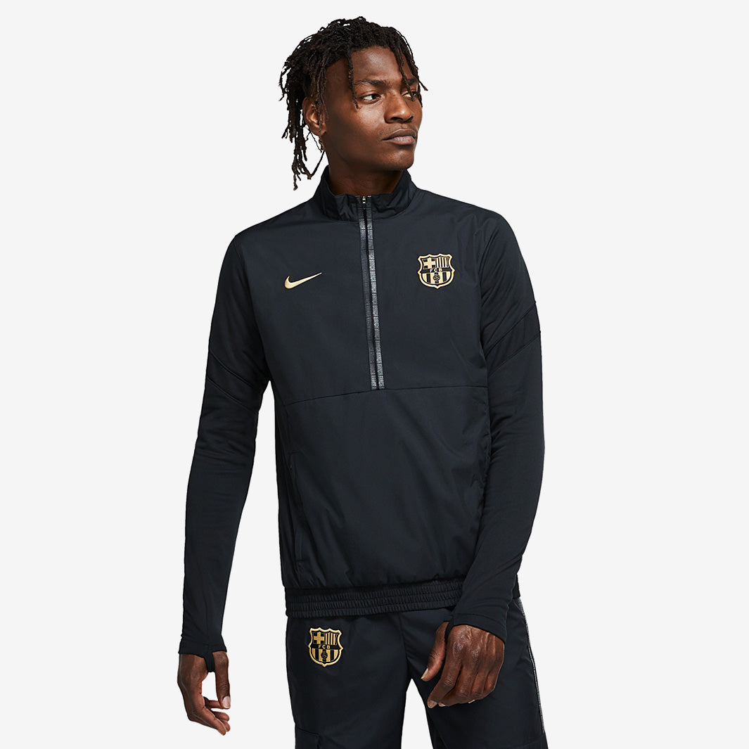Nike FC Barcelona 20/21 Track Jacket - Black/Metallic Gold - Mens