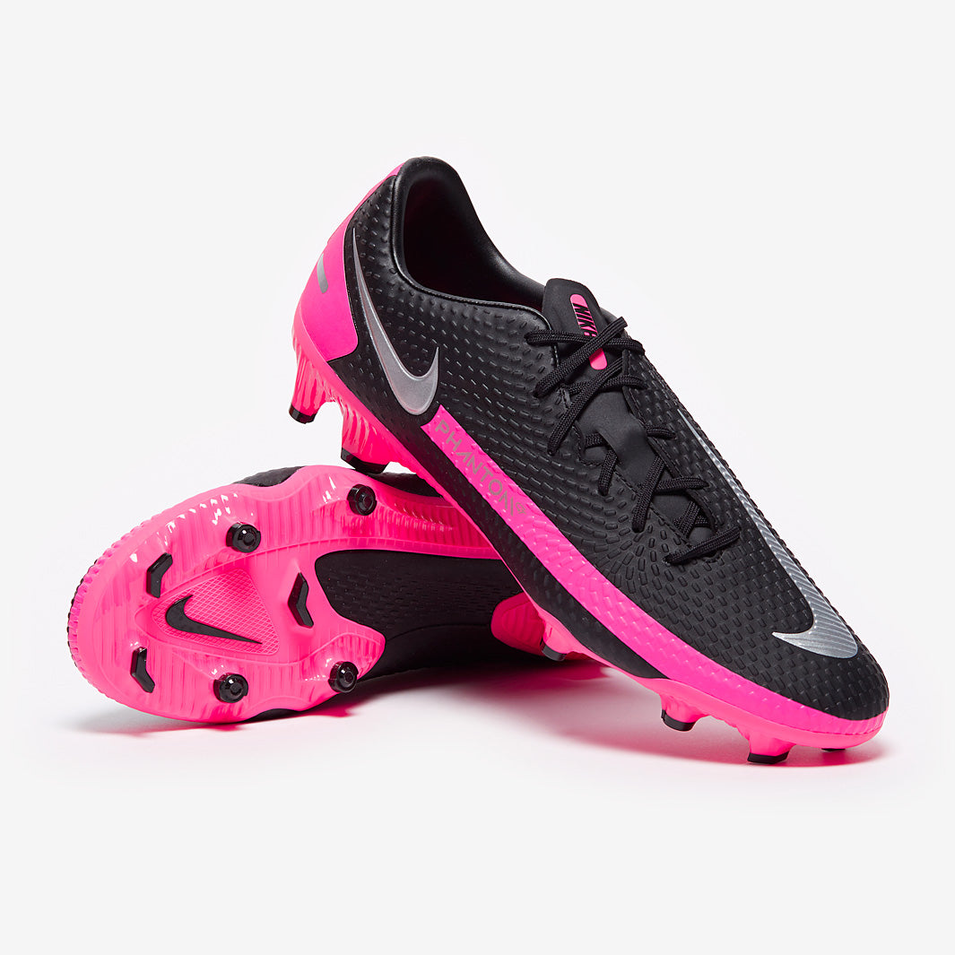Nike Phantom GT Academy FG/MG - Black/Silver/Pink Blast - Firm