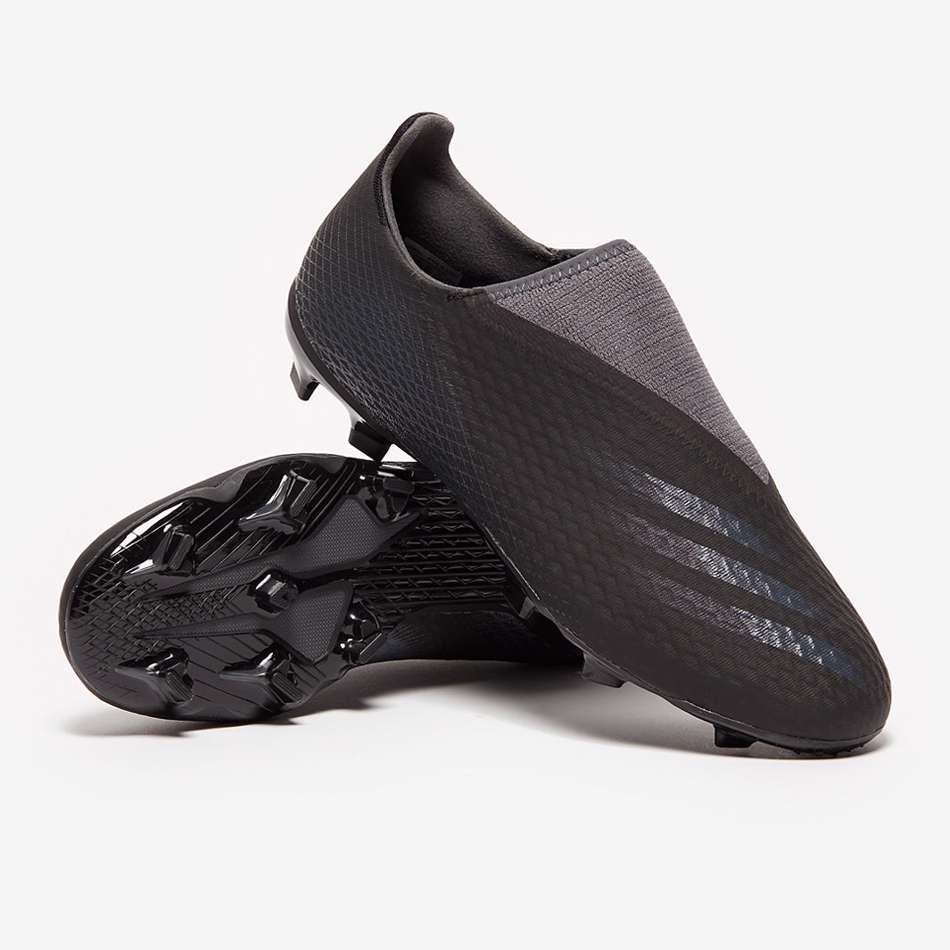 adidas X Ghosted .3 Laceless FG - Core Black/Grey Six - Firm