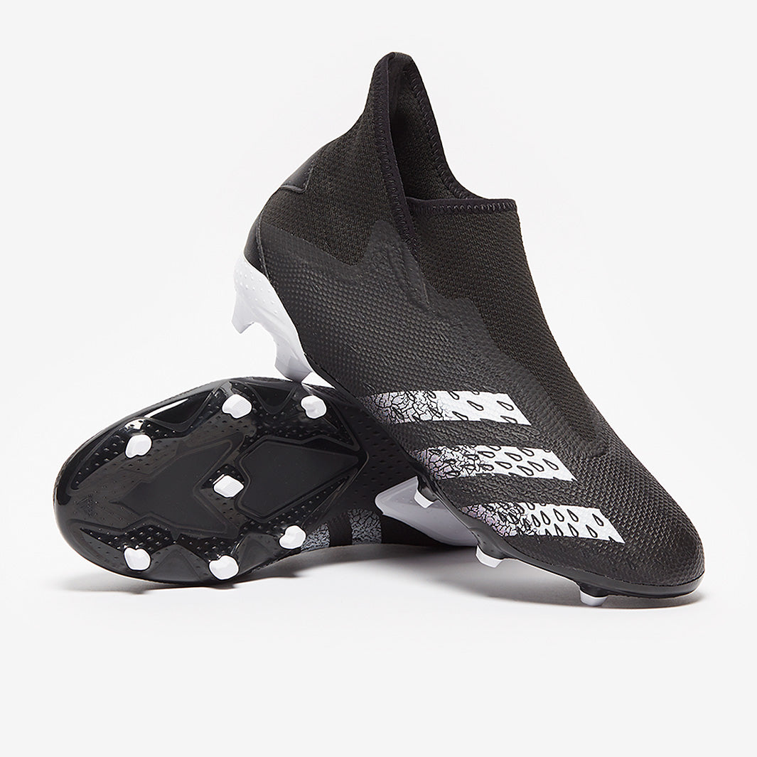 シューズ adidas  FY7861 PREDATOR FREAK.3 L IN 417 adidas Predator Freak .3 Laceless FG - Core Black/White/Core Black