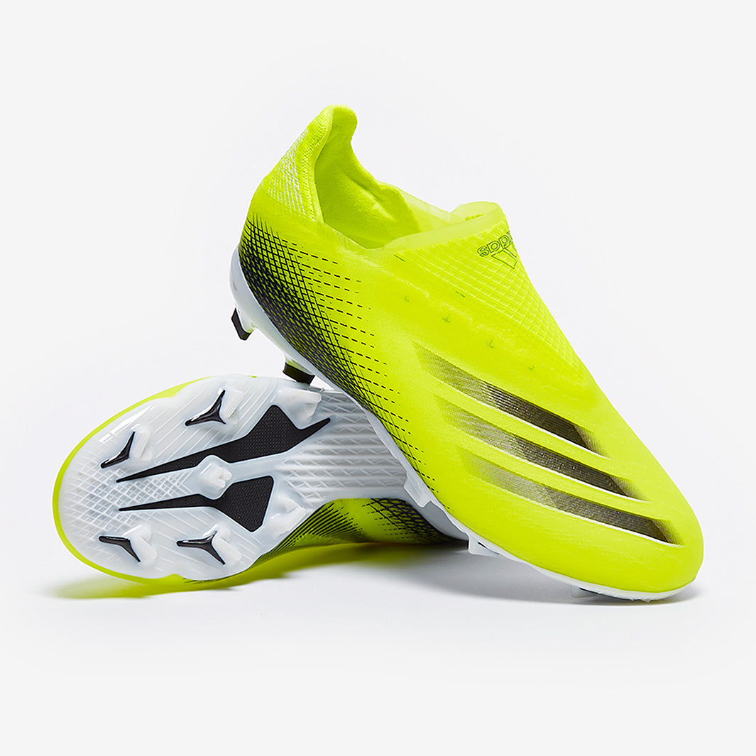 adidas Kids X Ghosted+ FG - Solar Yellow/Core Black/Team Royal