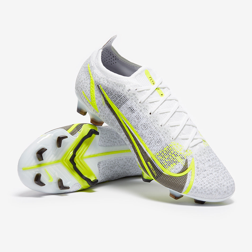 Nike Mercurial Vapor XIV Elite FG - White/Black Metallic/ Silver